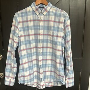 Vineyard‎ Vines Slim Fit Murray Shirt Men's Medium Blue Plaid 100% Cotton